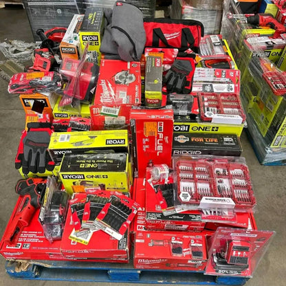 🧰Independence Day Countdown!⏳  MIXED TOOLS PALLET – LOT ID: 251035 – Untested Customer Return